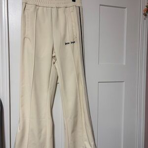 Palm Angels Off-White Elastic Waist Pants